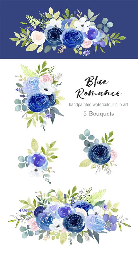 Watercolor Clipart Watercolor Flowers Watercolour Painting Blush