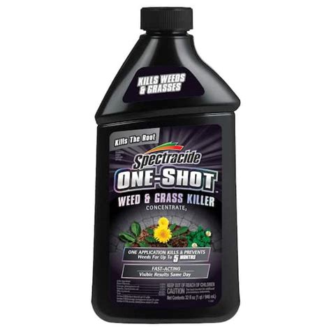 Spectracide One Shot Weed And Grass Killer 32oz Concentrate Kills The