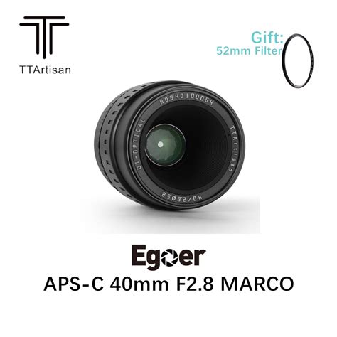 Ttartisan 40mm F2 8 Aps C Manual Focus Macro Lens For Sony E Fuji X