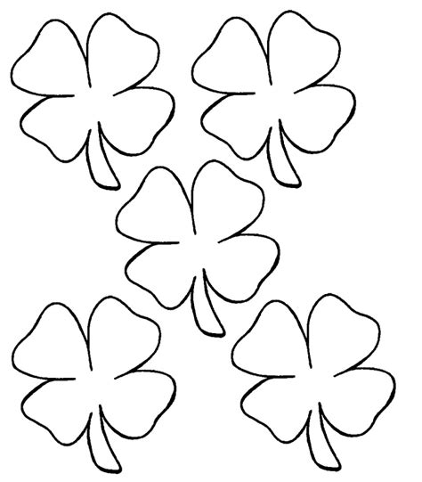 Free 4 Leaf Clover Clipart Black And White, Download Free 4 Leaf Clover ...