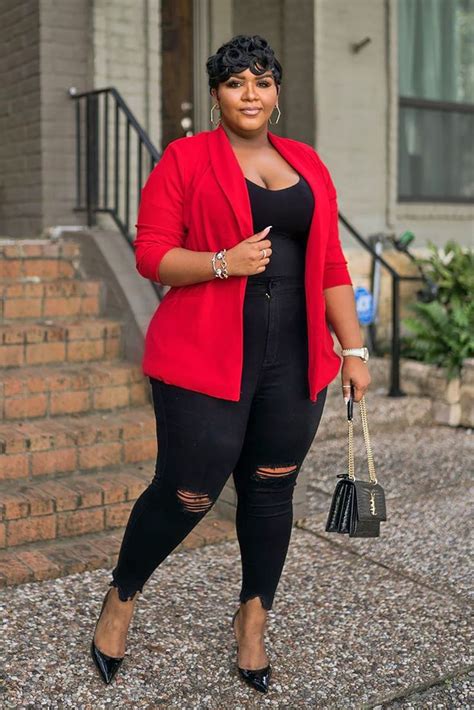 The Celine Blazer Red Plus Size Fashion Blazer Outfits For Women