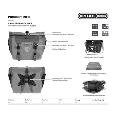 Ortlieb Handlebar Pack Plus Lenkertasche Zweirad Stadler