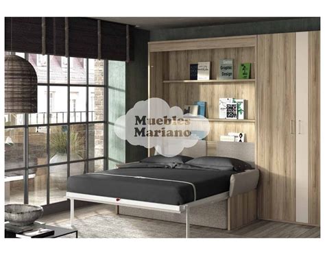 Cama Abatible Vertical Con Sof Autoportante