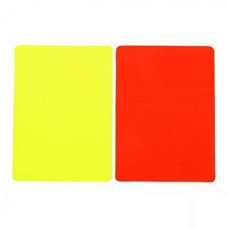 AMLESO 4X Soccer Referee Cards Set PVC Football Yellow And Red Card For