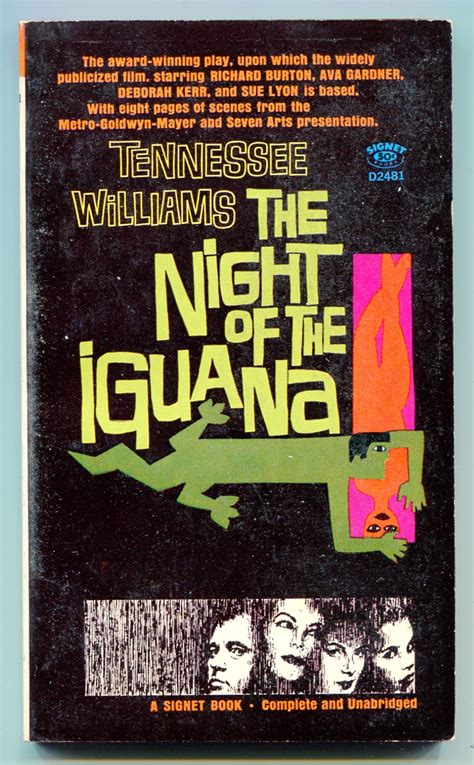 The Night Of The Iguana By Williams Tennessee Very Good Softcover 1964 Between The Covers