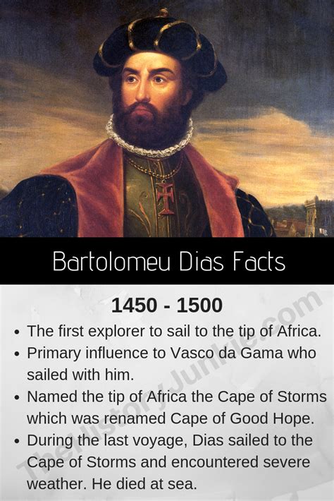 Bartolomeu Dias Facts, Biography and Timeline - The History Junkie