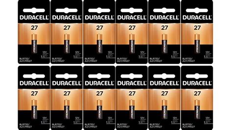 12 X 27 Duracell 12v Alkaline Batteries A27 Mn27 Gp27a 8lr732 27a