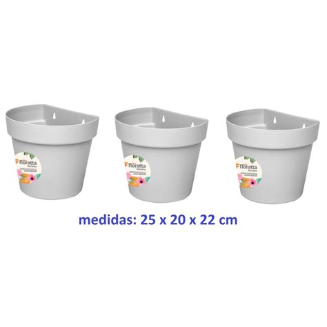 Kit Vasos De Parede Litros Floratta Shopee Brasil