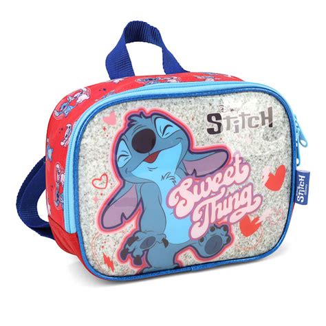 Mochila Escolar De Rodinhas Lancheira T Rmica Estojo Stitch Lika