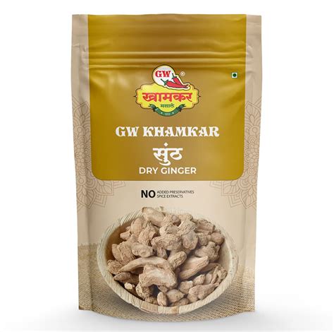 Gw Khamkar Dry Gingersukha Adraksunth Wholesonth Sabutdried Adrakh Taste Of 90 Years