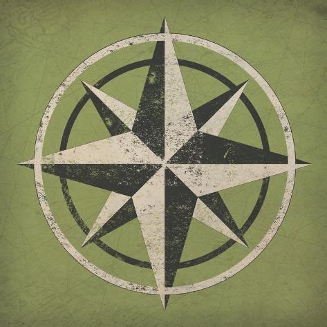 'Nautical Compass' Art Print - Ryan Fowler | Art.com | Compass art ...