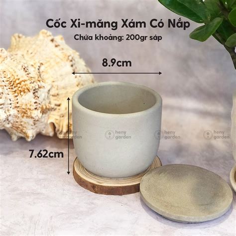 Mua Ly Cốc Đựng Nến Nắp Gỗ Handmade Nhiều Phân Loại Tặng Tinh Dầu