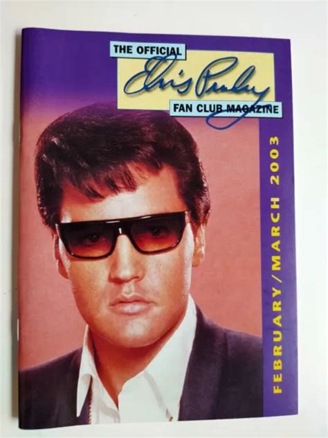 THE OFFICIAL ELVIS Presley Fan Club Magazine Of Great Britain Feb Mar