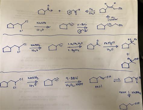 Solved 3 Draw The Expected Products For Each Of The Following