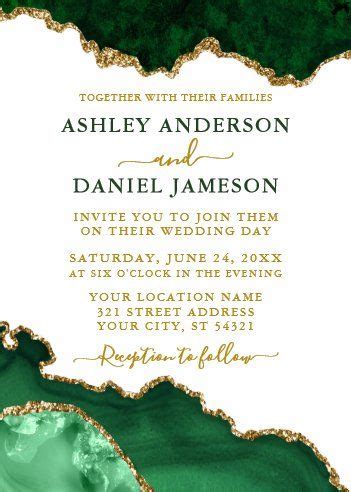 Wedding Invitations UPDATED 2021 Zazzle Green Wedding Invitations