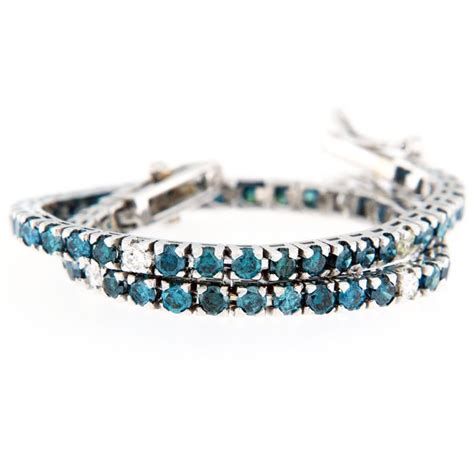 Kt White Gold Bracelet Colour Treated Ct Catawiki