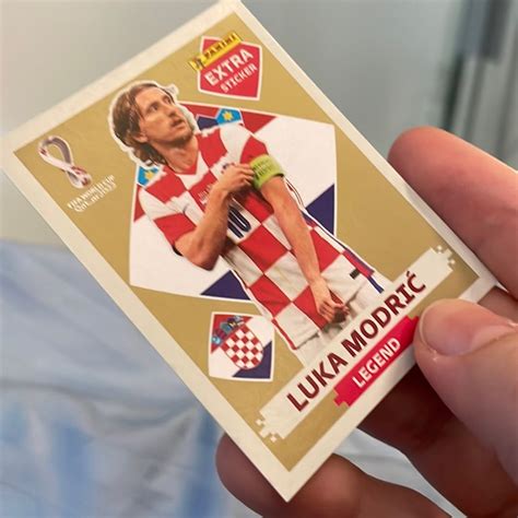 Figurinha Oficial Luka Modric Legend Gold Dourada Item De Papelaria