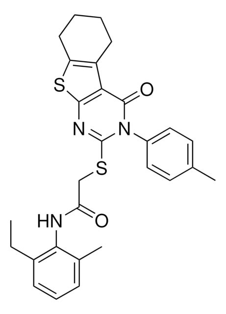 N 2 Ethyl 6 Methylphenyl 2 {[3 4 Methylphenyl 4 Oxo 3 4 5 6 7 8 Hexahydro[1]benzothieno[2 3