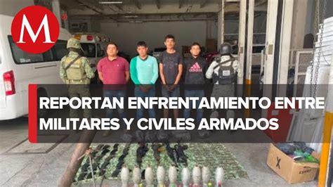 Se Enfrentan Militares Y Civiles Armados En La Huacana Michoacán Hay Cinco Detenidos Youtube