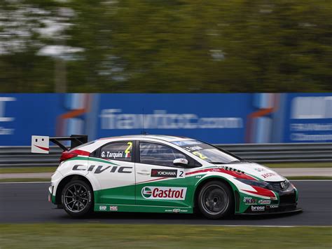 2014 Honda Civic Wtcc Race Racing Wallpapers HD Desktop And