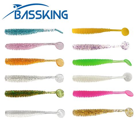 BASSKING Fishing Soft Lures AJING Rockfish 12pcs 43m 0 4g Paddle Tail