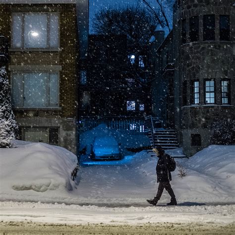 Let It Snow A Snowy Evening In Montréal Canada Hubert Figuière