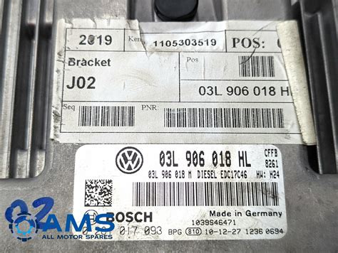 Seat Alhambramk2 Engine Ecu Control Module 20 Tdi Diesel 7n 2011