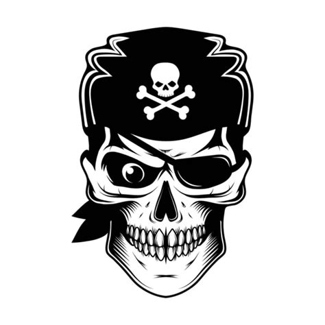 Pirate Skull With Hat Tattoo