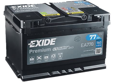 AKUMULATOR EXIDE PREMIUM 77AH 760A 77 AH EA770 EA770 za 389 99 zł z