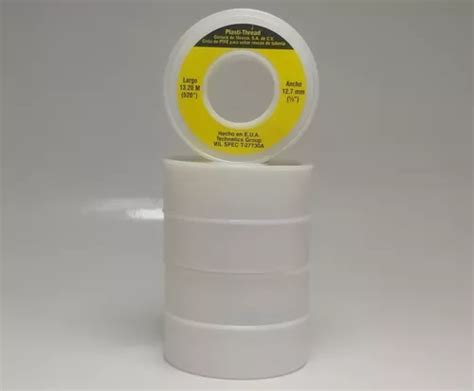 Cinta De Ptfe teflón Garlock De 1 2 X13 2 M Paquete De 5pz Envío gratis