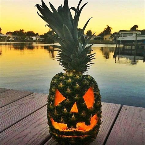 Pineapples Are the New Pumpkins for Carving a Spooky Jack-O’-Lantern ...