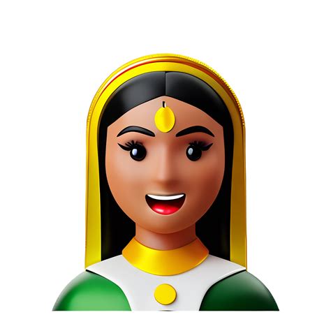 Indian Bride Face 3d Rendering Icon Illustration 29351627 PNG