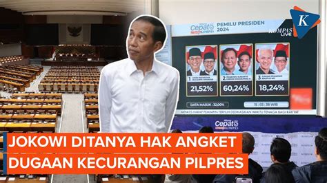 Respons Jokowi Soal Hak Angket Dugaan Kecurangan Pemilu YouTube