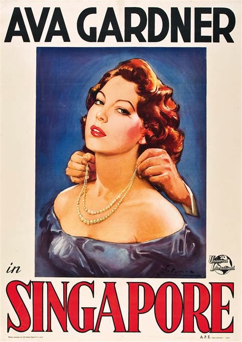 Ava Gardner Singapore Repro Film POSTER - Hokey Cokey