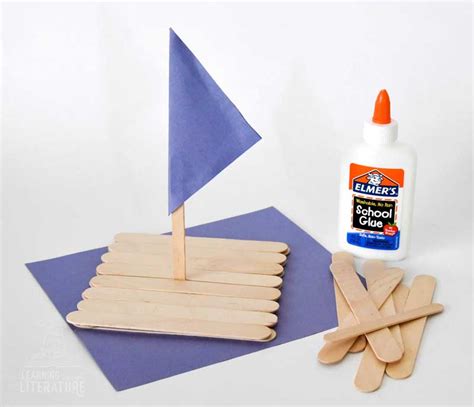 Craft Stick Raft Tutorial - Learning Through Literature