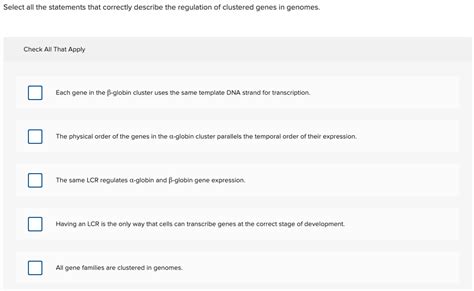 Solved Select All The Statements That Correctly Describe The Chegg