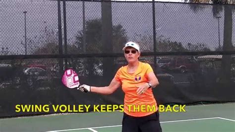 Pickleball Snap Swing Volley Deb Harrison Youtube