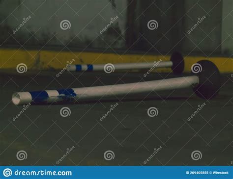 Closeup of Fallen Parking Lot Cones Indoors Stock Image - Image of ...