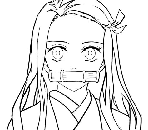 Imprimible Gratis Nezuko Kamado Coloring Pages Nezuko Coloring Pages