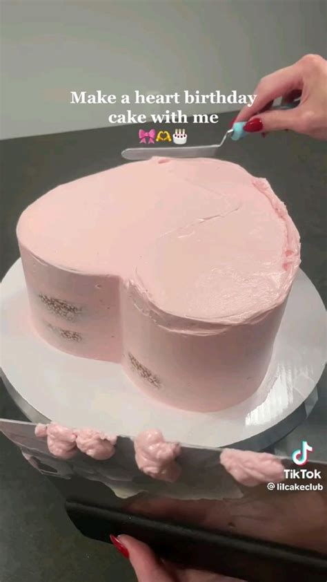 Heart Shaped Birthday Cake Credit To Lilcakeclub In Tiktok