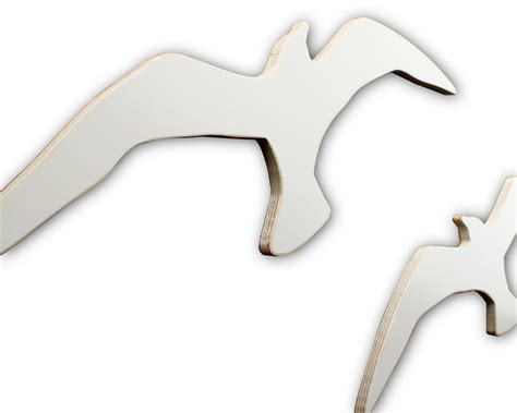 Seagulls Flock Of Seagulls Wooden Seagull Coastal Wall Decor Etsy