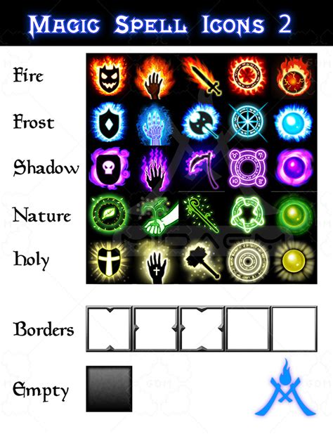 Magic Spell Icons 2 Gamedev Market