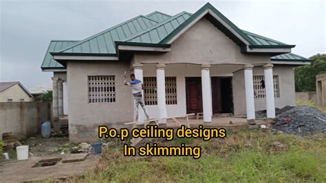 P O P Ceiling Design In Skimming Building In Ghana 🇬🇭 By Daniel Pop Man Youtube