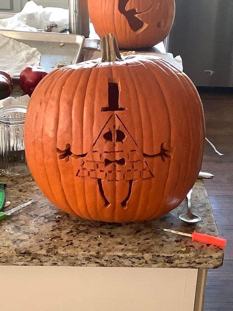 Bill Cipher Pumpkin Carving