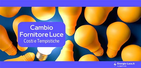 Cambiare Il Fornitore Luce Procedura Costi E Tempistiche