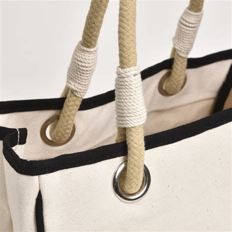 Rope Tote Natural Black Natural Black Rope Tote Satchels Ny