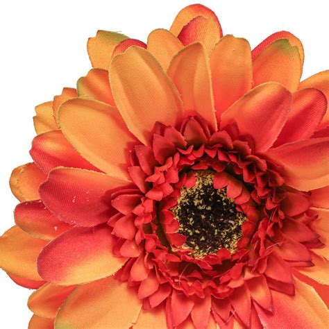 Floristik24 ch Künstliche Gerbera Blume Kunstblume Orange Ø11cm 50cm 08150