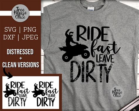 Ride Fast Leave Dirty Quad Quote SVG ATV Four Wheeling SVG 4 Etsy