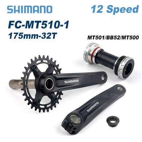 Shimano MT510 MTB Crankset 12S 175mm 32T Mountain Bike Cranksets Bottom