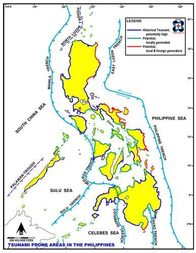 The Pinoy Informer PHIVOLCS Map Of Tsunami Prone Areas